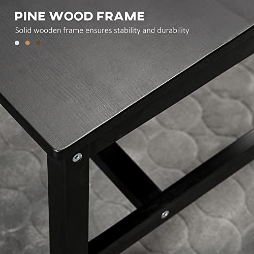 Black Wooden Cross Back Dining Chairs Set of 2 J87897