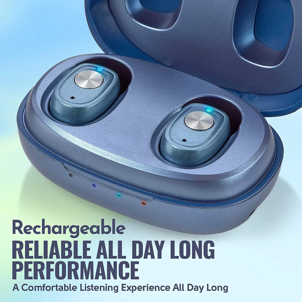 Rechargeable Hearing Amplifier Pair with Noise Cancelling D7077