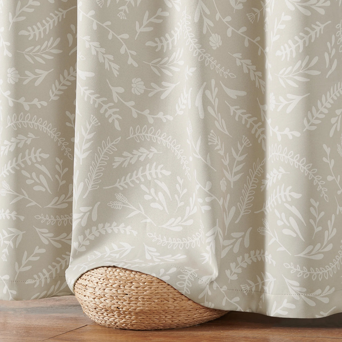 100% Black Out Grommet Curtains 84 inch Long, 52x84 inch, Oak, 2 Pcs O529643