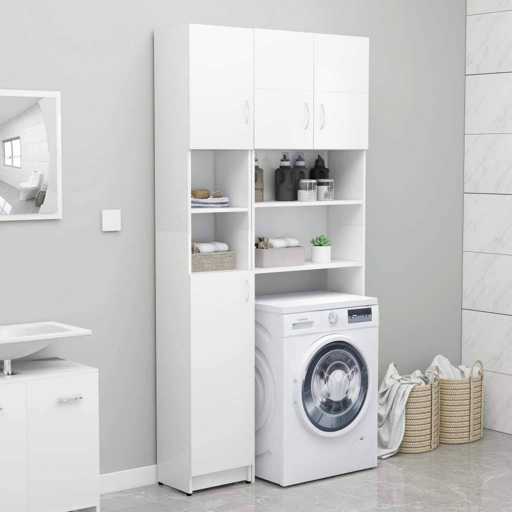 Black Chipboard Bathroom Cabinet O9732