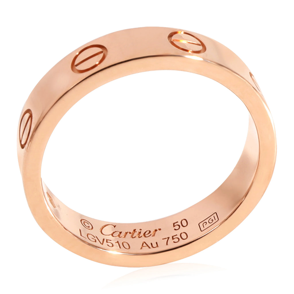 18k Rose Gold Wedding Band with 1 Diamond B602