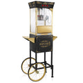 Black 8 oz Popcorn Machine with Cart Y45068