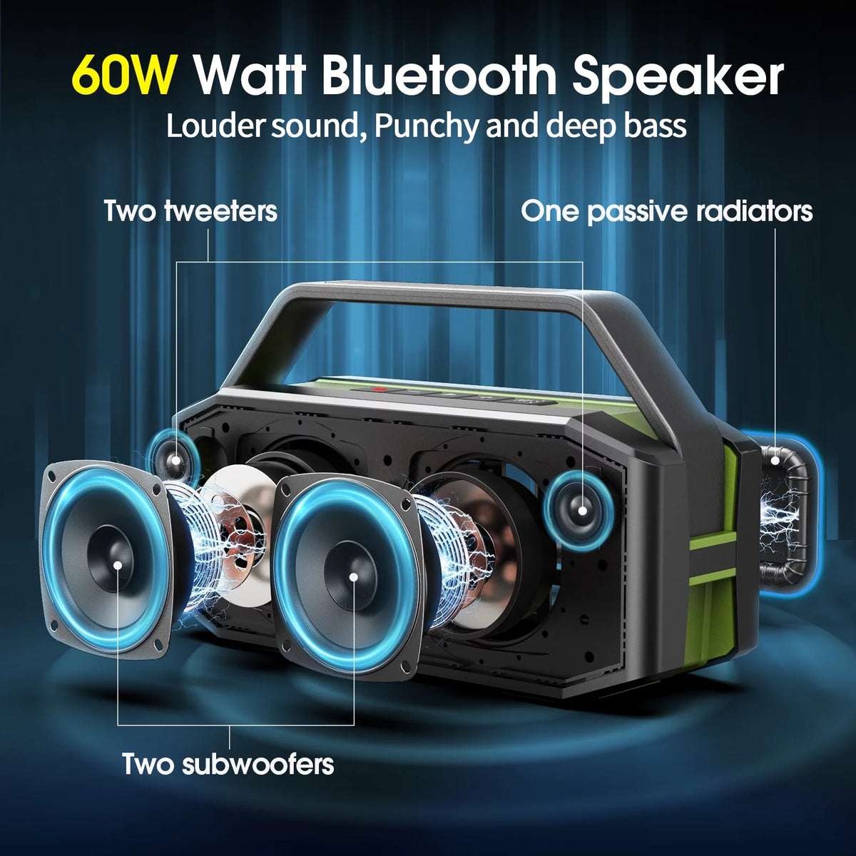 Portable Bluetooth Speaker with Rich Bass G9313