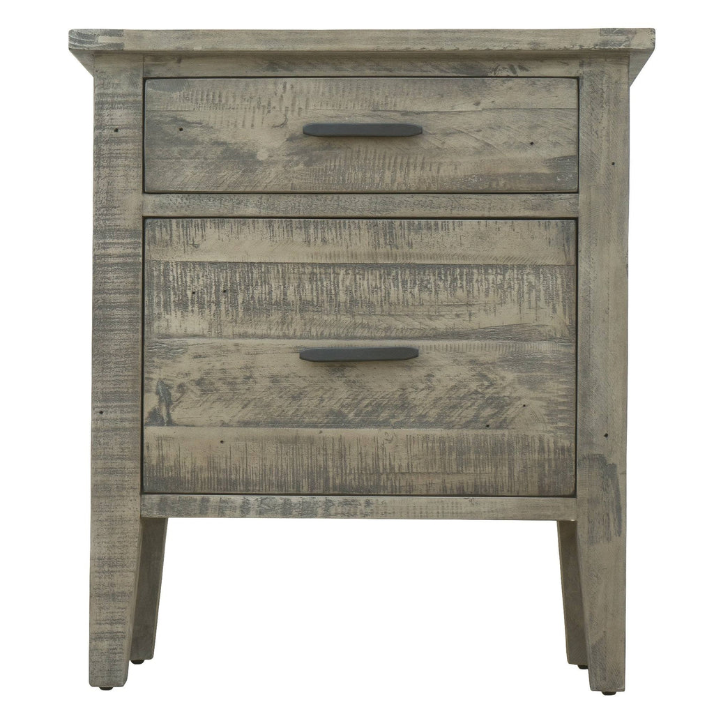 Reclaimed Wood Filing Cabinet with Two Drawers R995617