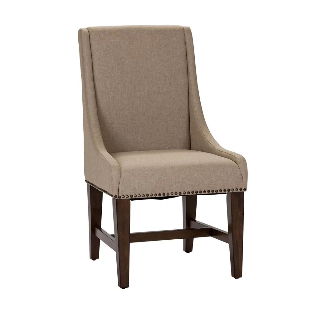 Set of 2 Medium Brown Dining Chairs L43124
