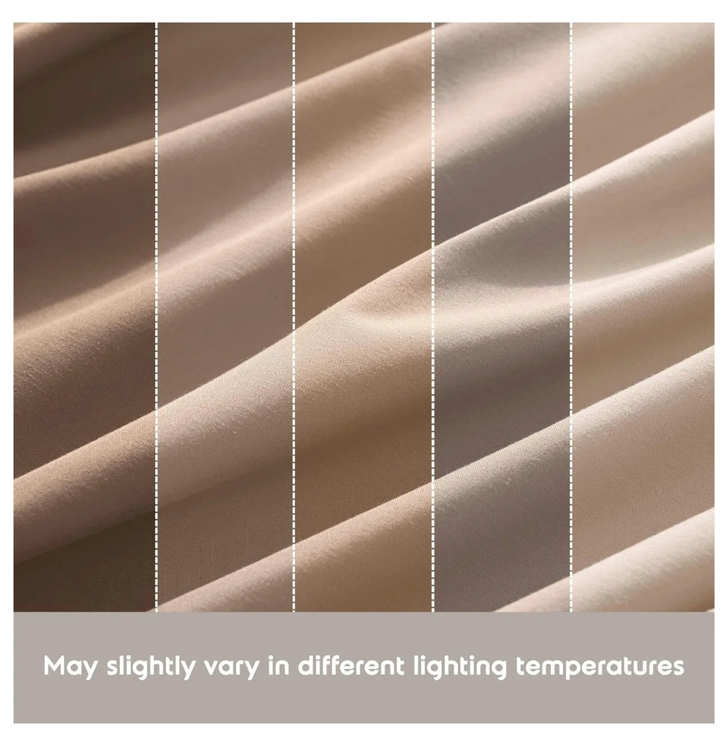 Twin 3 Piece Deep Pocket Bed Sheets Set with Fitted Sheet, Flat Sheet, Pillow Case N11395
