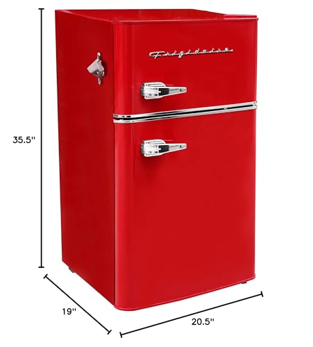 2 Door Retro Bar Fridge with Side Bottle Opener P251228