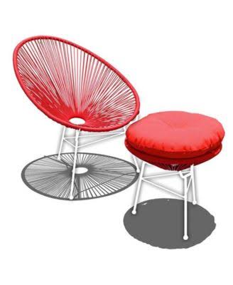 White Lightning Outdoor Lounge Chair H849942