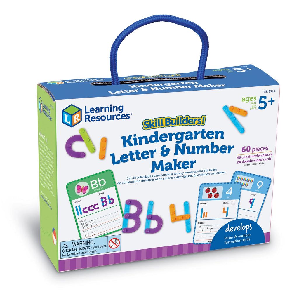 Kindergarten Letter & Number Maker - 60 Pieces Math Games J17814