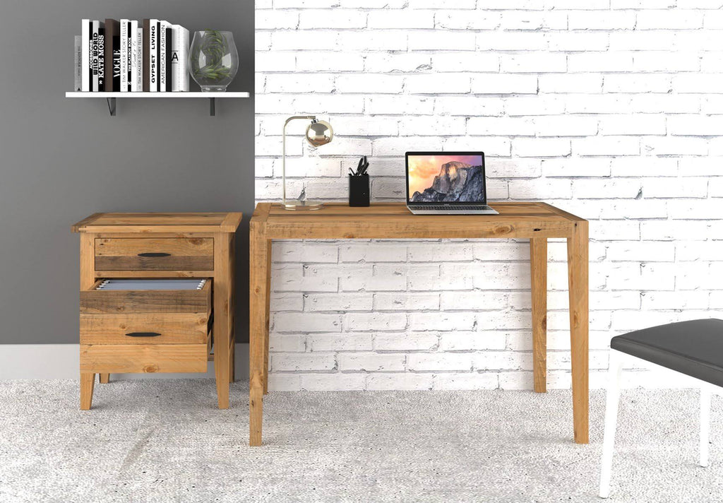 Reclaimed Wood Filing Cabinet with Two Drawers R995617