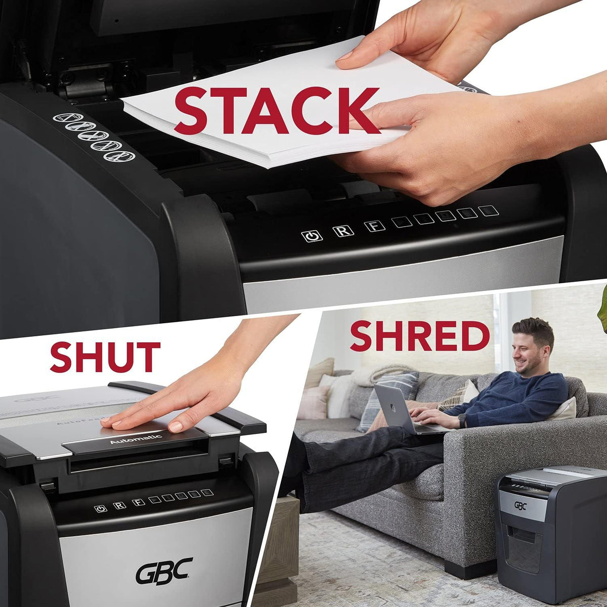Auto Feed 100 Sheet Micro-Cut Paper Shredder O987171