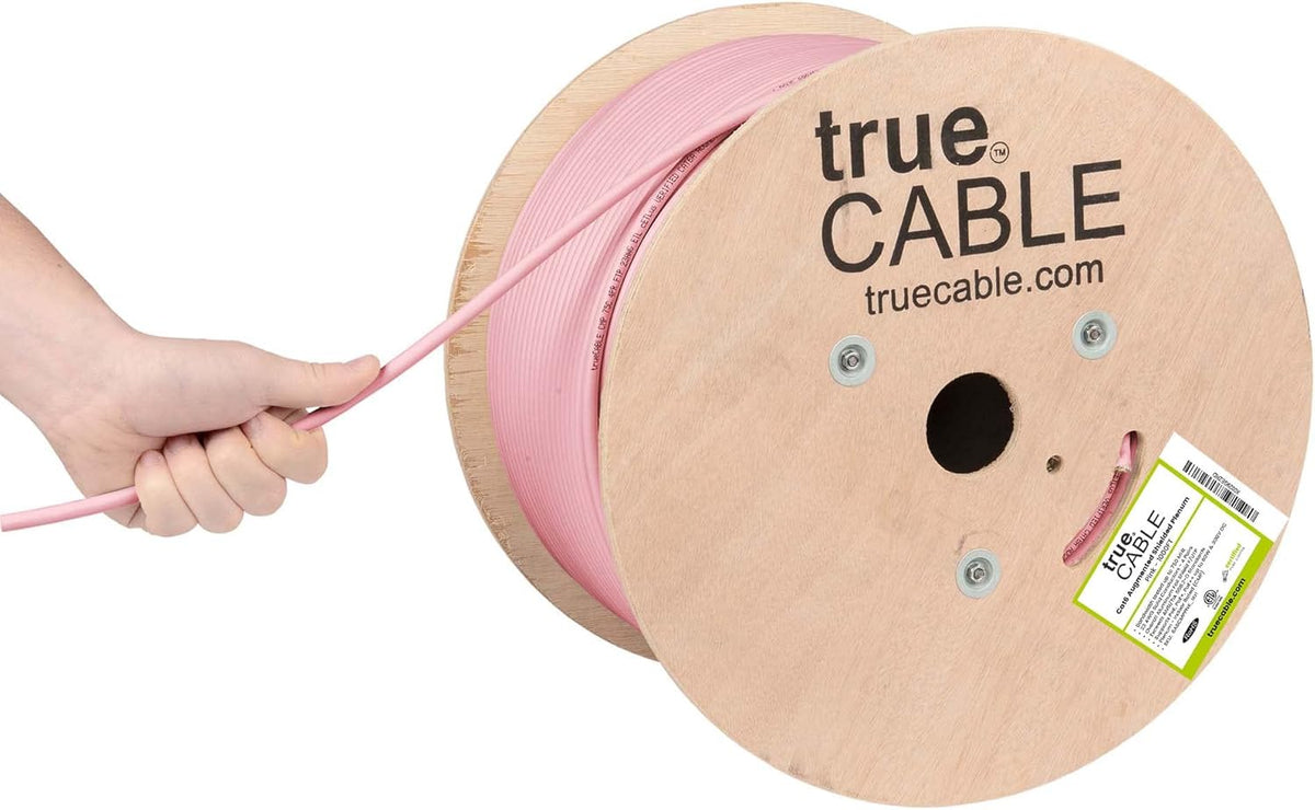 1000ft Purple 23AWG Solid Bare Copper Bulk Ethernet Cable J179663
