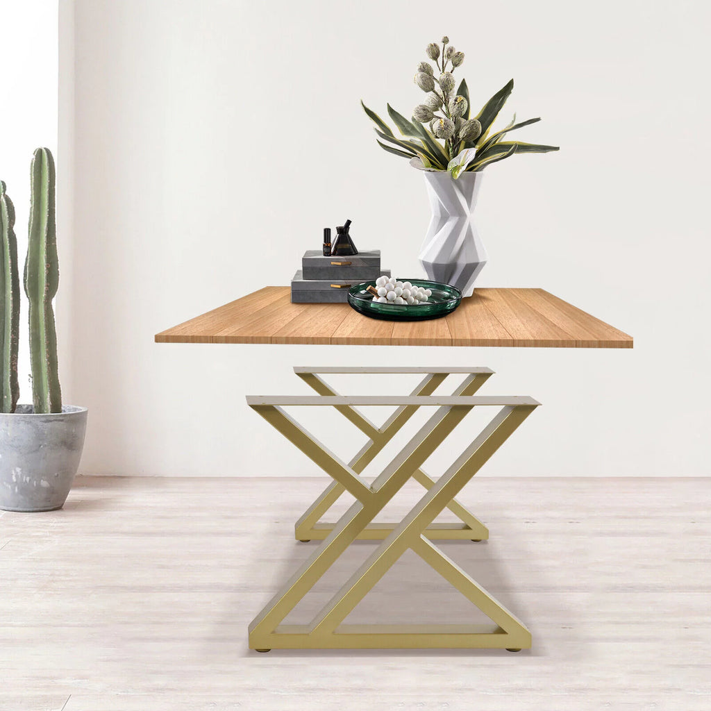 16" Metal Table Legs Gold Steel X58826