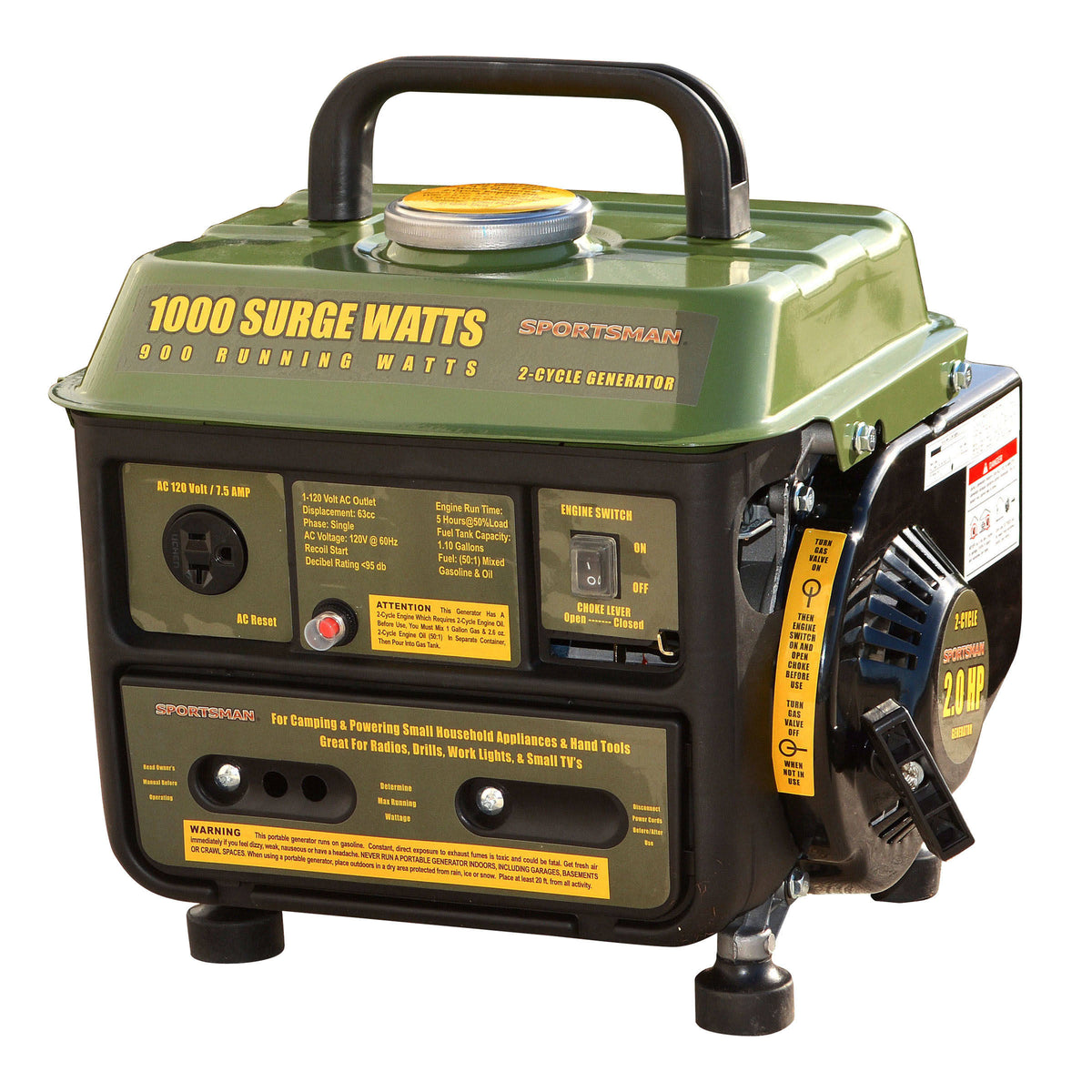 1000 Surge Watt Portable Generator C872633