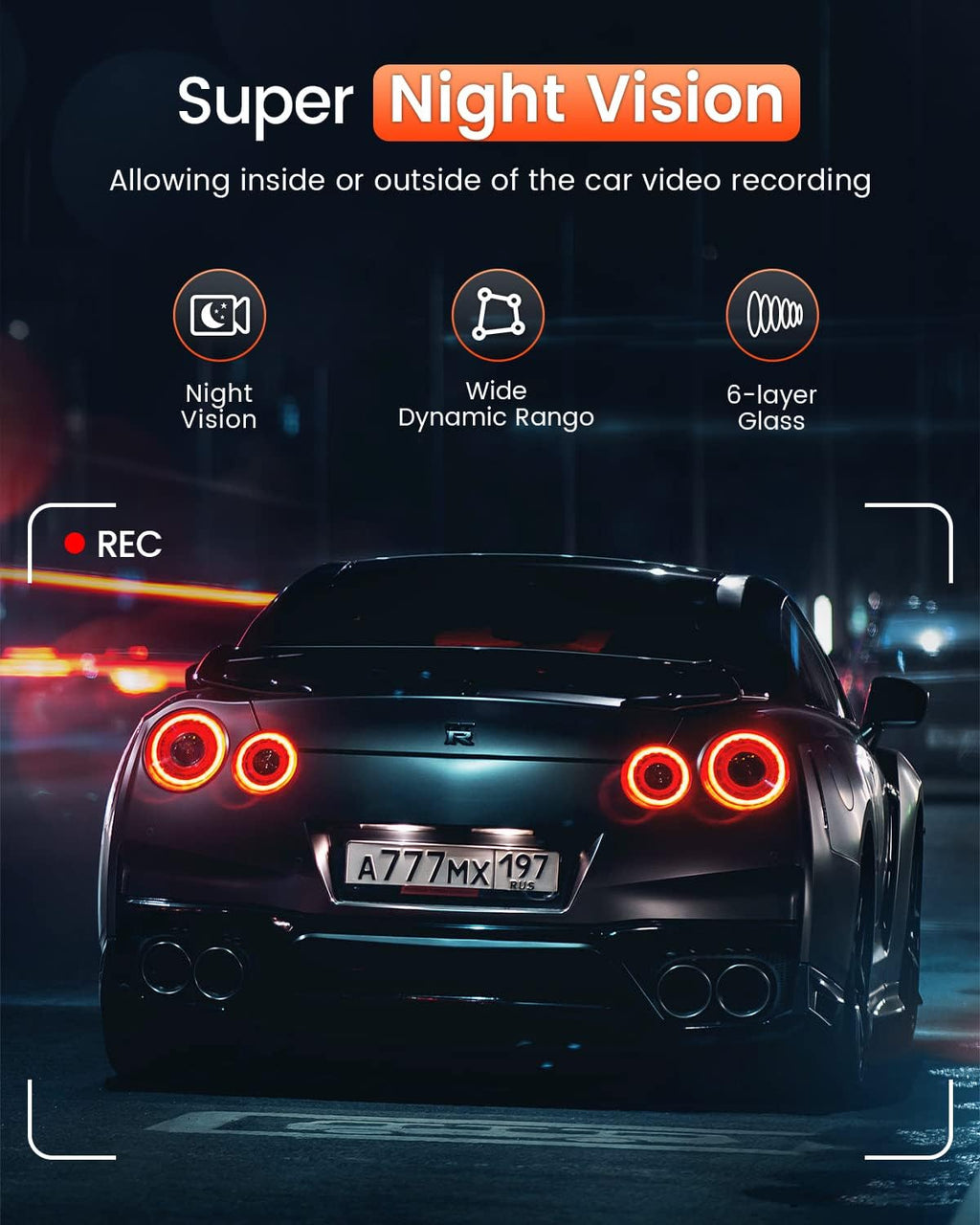 2.5K Car Dash Cam with Night Vision P976691