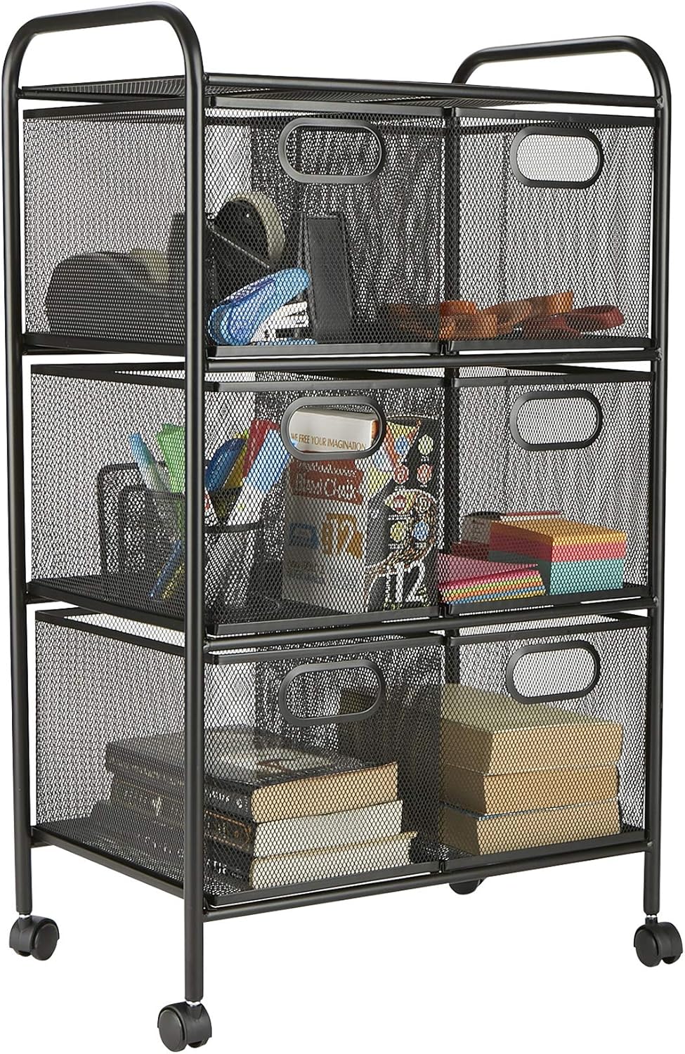 Rolling Storage Cart with 3 Drawers I329909