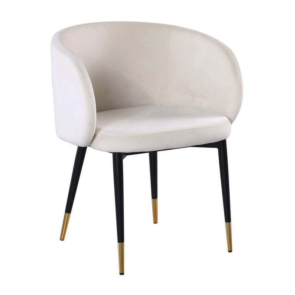 Gray Velvet Upholstered Side Chair Y3021