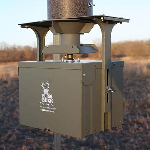 12 Volt High Torque Motor Automatic Hunting Game Feeder Conversion Kit with Timer Holder and Large Swing Door Slinger K9102