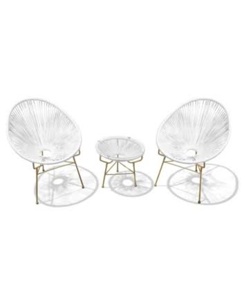 White Lightning Outdoor Lounge Chair H849942