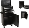 Black & Red Rolling Tool Chest with 3 Drawers Q331