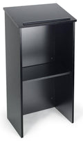 Black Floor-Standing Lectern with Shelf H335267
