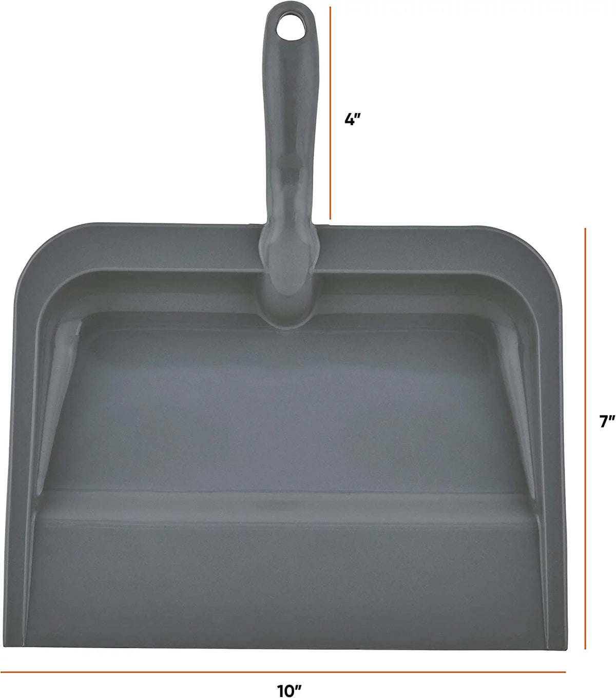 10-Inch Wide Plastic Dustpan with Comfort Grip Handle P58911