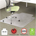 Recycled Chair Mat for Med Pile Carpet, 45x53 U84197