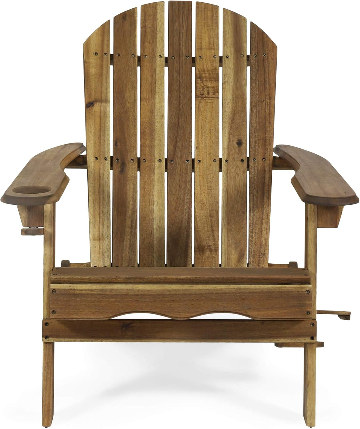 Gray Acacia Wood Folding Adirondack Chair K4932