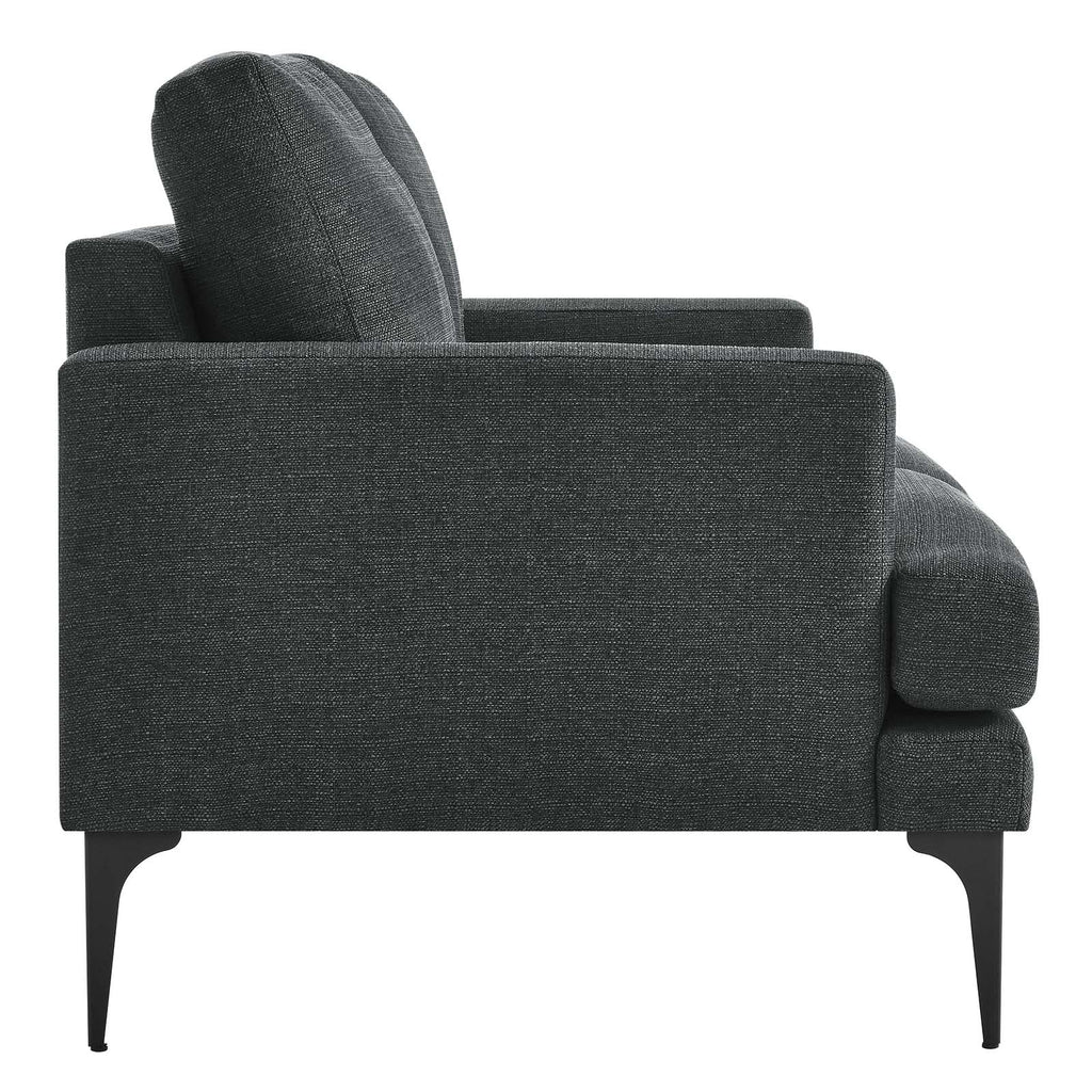 Gray Fabric Loveseat I440