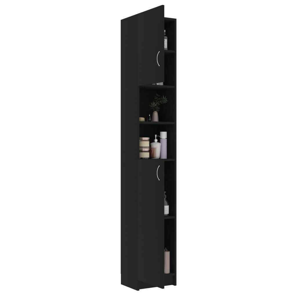 Black Chipboard Bathroom Cabinet O9732
