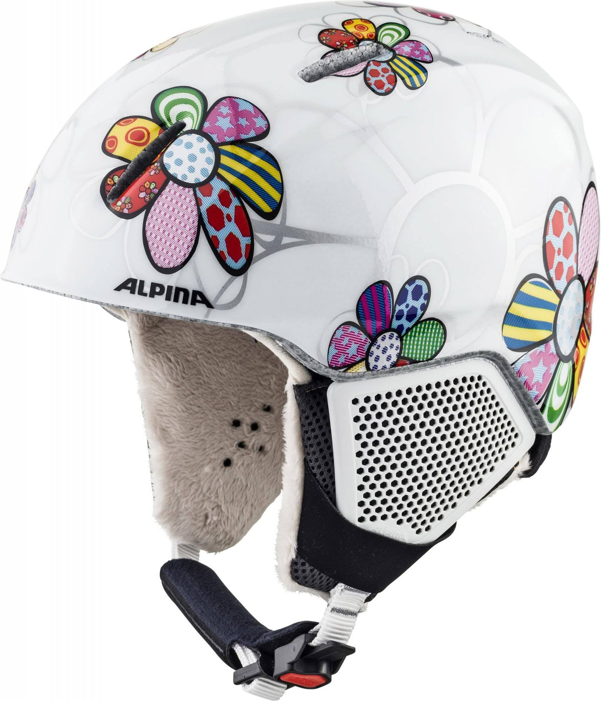 White Kids Ski Helmet 51-55 cm V5130