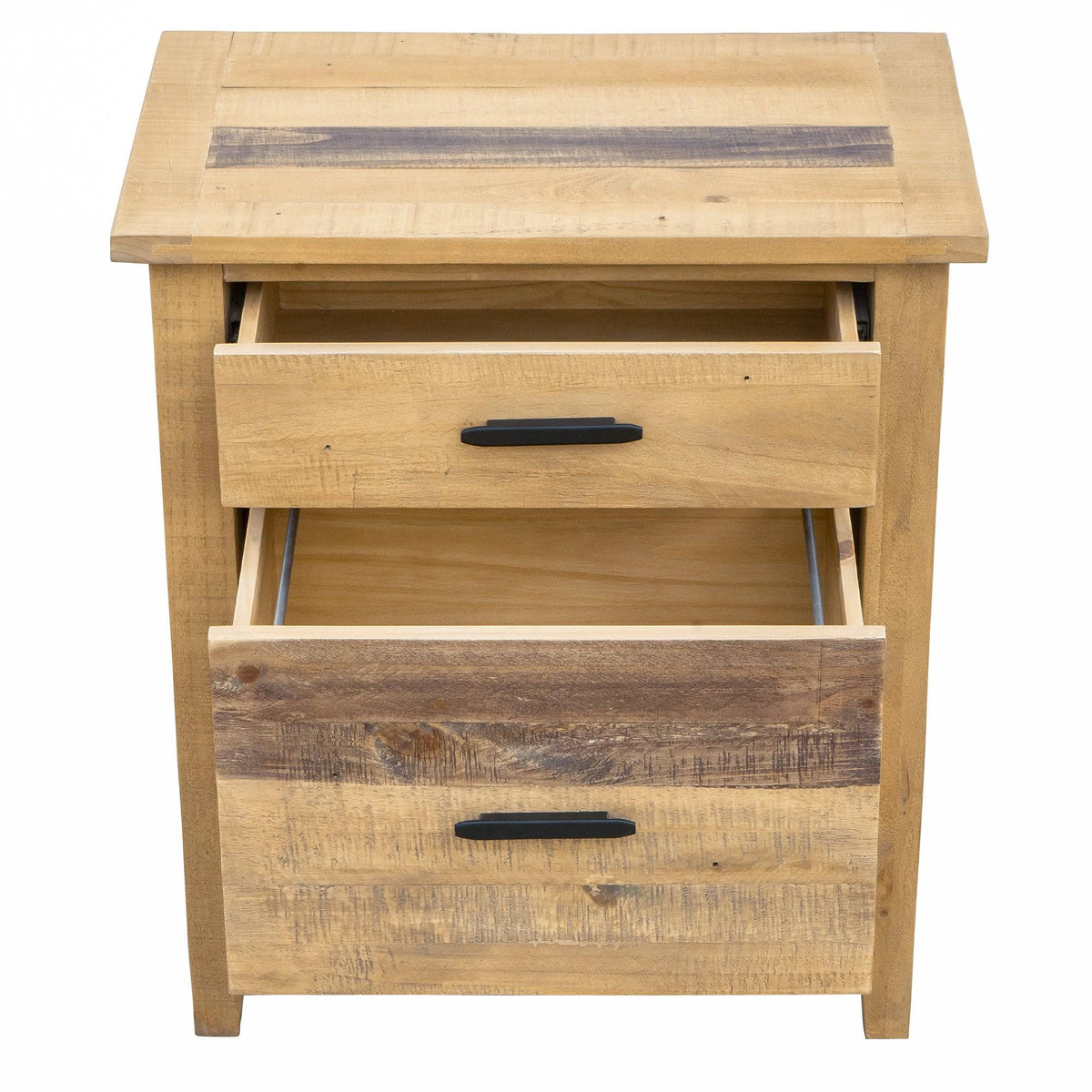 Reclaimed Wood Filing Cabinet with Two Drawers R995617
