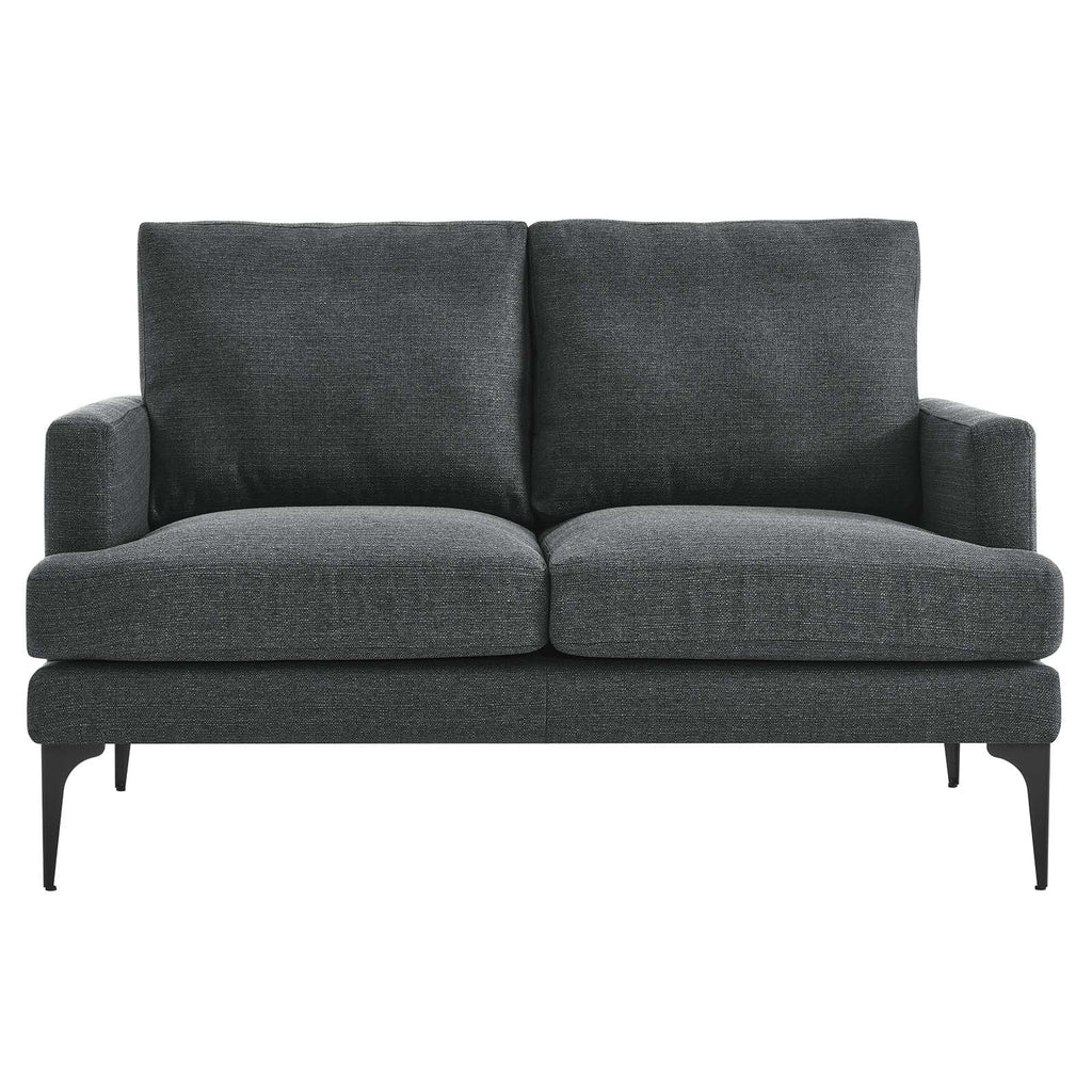 Gray Fabric Loveseat I440