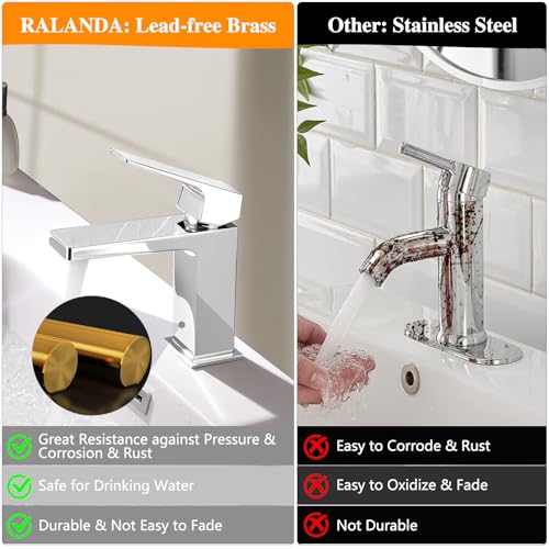 Chrome Tall Single Handle One Hole Vessel Sink Faucet X942558