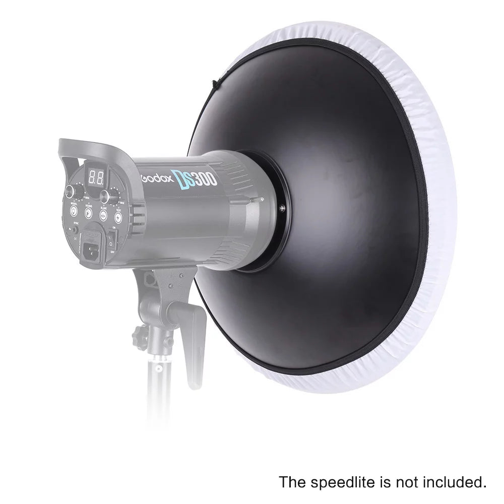 41cm Speedlite Strobe Diffuser Beauty Dish Lampshade with Reflector Honeycomb Soft Cloth C7177