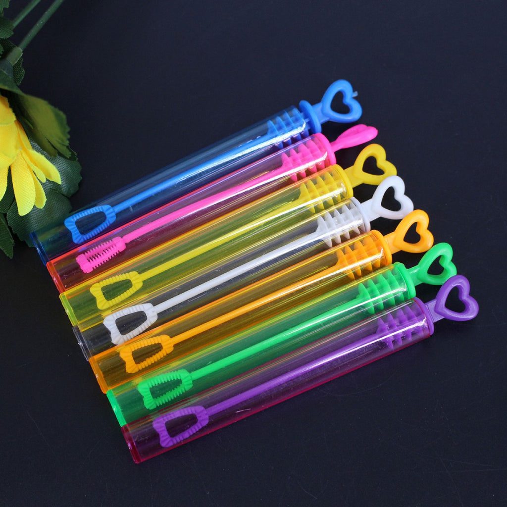 12Pcs Star Heart Shape Bubble Wands Toys I2515