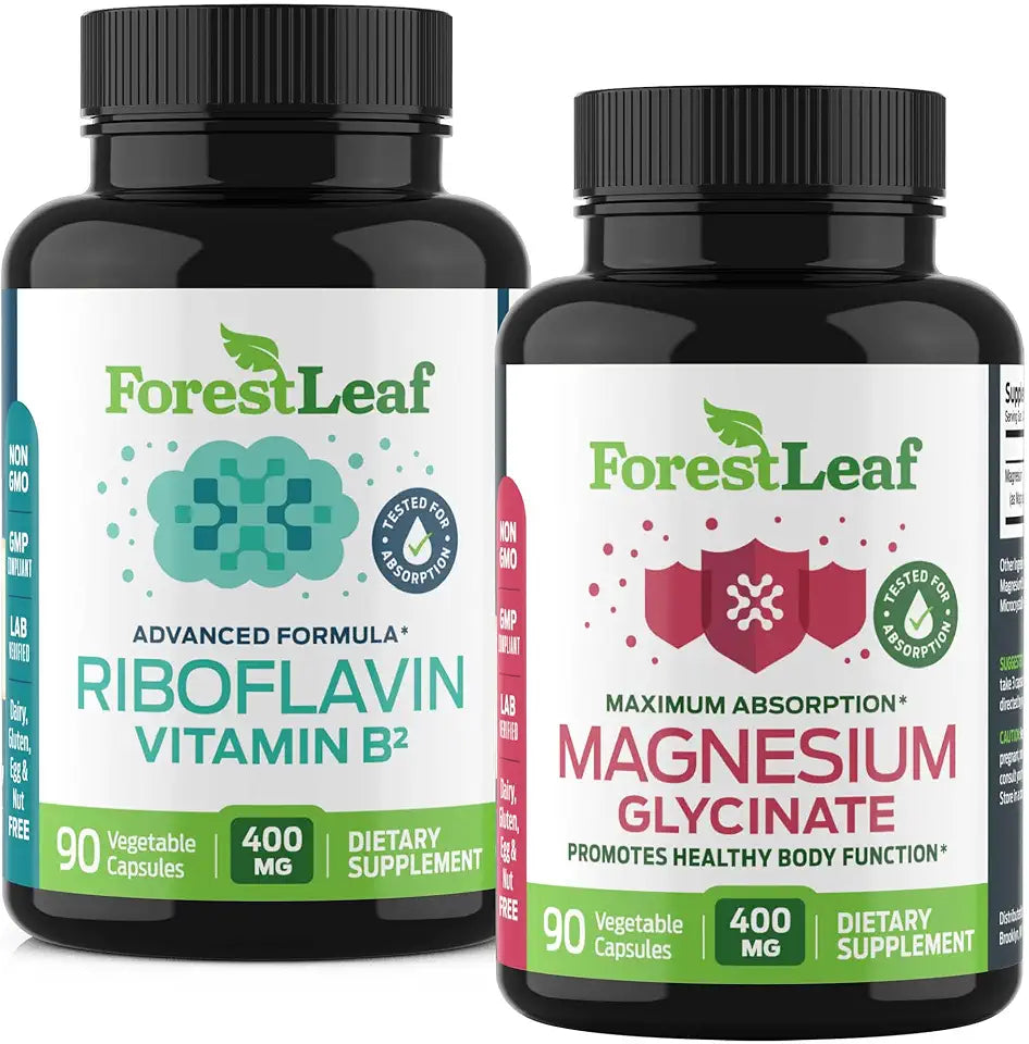 Riboflavin & Magnesium Migraine Supplement Capsules A11039