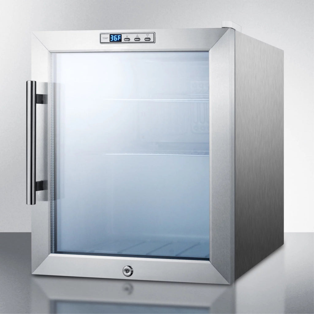 Commercially Approved Compact Beverage Center with 1.7 cu. ft. Capacity Stainless Steel I787