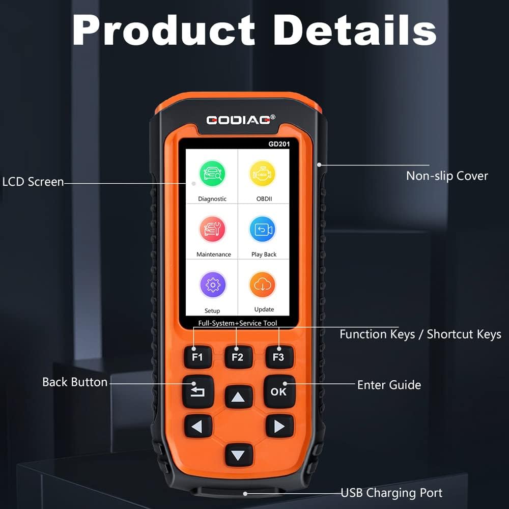 OBD2 Scanner Diagnostic Scan Tool with 29 Reset Service M12438