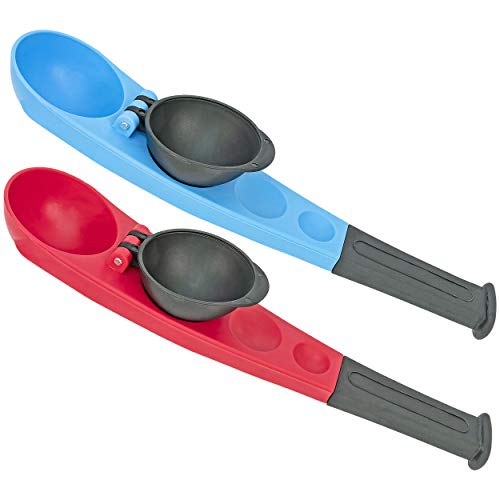 Red & Blue Plastic Snowball Thrower Set 2-Pack Y854