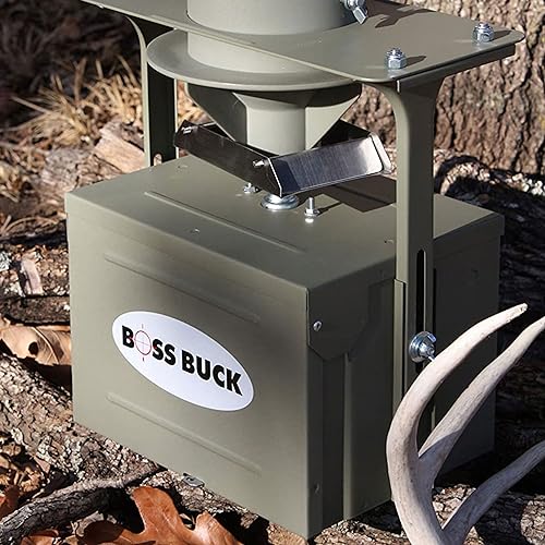 12 Volt High Torque Motor Automatic Hunting Game Feeder Conversion Kit with Timer Holder and Large Swing Door Slinger K9102