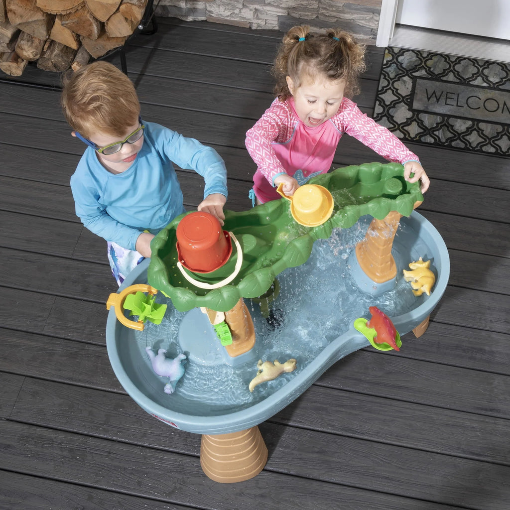 Gray Plastic Water Table with 13-piece Playset H64297