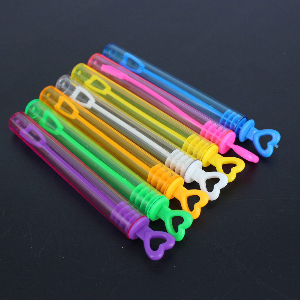 12Pcs Star Heart Shape Bubble Wands Toys I2515