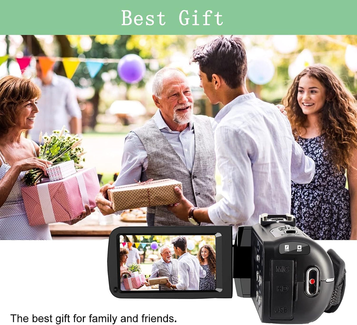 1080P 30FPS 3.0 Inch 270 Degree Rotation 16X Zoom Camcorder M743823