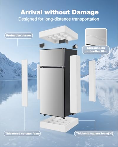 Silver 4.5 Cu.Ft Double Door Refrigerator with Freezer M75746