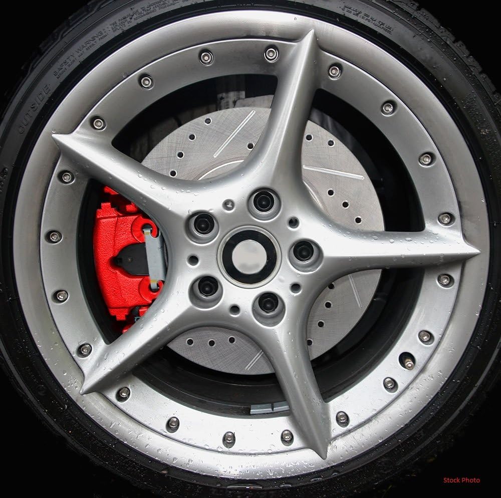 Red Semi-Loaded Calipers and Ceramic Pads Brake Kit C321