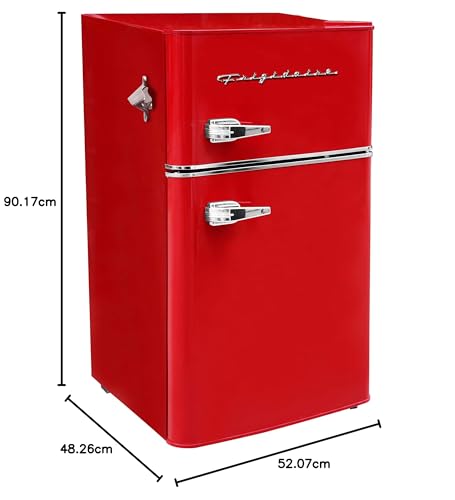 2 Door Retro Bar Fridge with Side Bottle Opener P251228