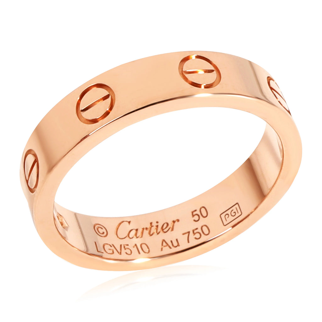 18k Rose Gold Wedding Band with 1 Diamond B602