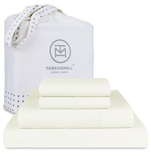 100% American Supima Cotton Queen Sheet Set 4 PC White R998