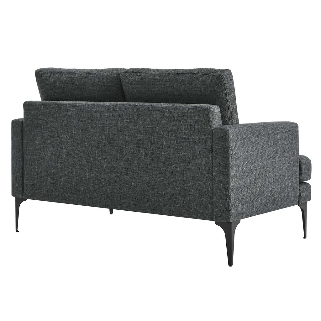 Gray Fabric Loveseat I440